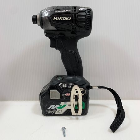  HiKOKI ハイコーキ  電動工具 インパクトドライバ コードレス式 36v 900820 WH36DA ブラック