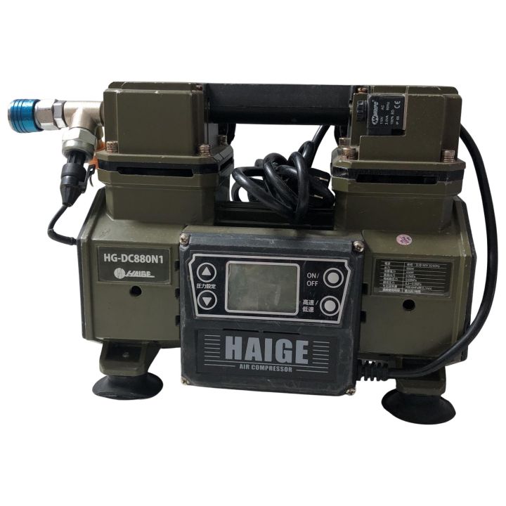 HAIGE コンプレッサー タンクレス オイルレス HG-DC880N1 - 中古工具 