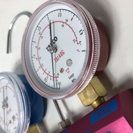 €€ TASCO R140A/R32　ボールバルブ式ゲージマニホールド マニホールド TA122G