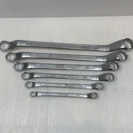  TONE トネ ハンドツール メガネレンチセット 6本セット 2600