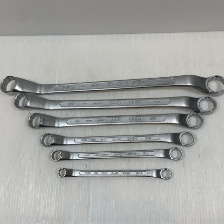  TONE トネ ハンドツール メガネレンチセット 6本セット 2600