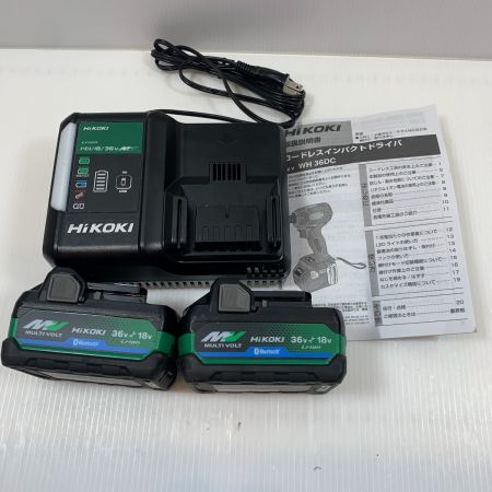  HiKOKI ハイコーキ 工具 電動工具 インパクトドライバ コードレス式 36v JO206652 WH36DC ブラック