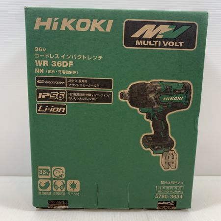  HiKOKI ハイコーキ 電動工具 インパクトレンチ 36v J8400041 WR36DF グリーン×ブラック