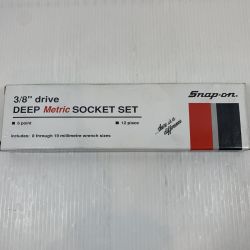 κκ Snap-on スナップオン ハンドツール ソケットセット 12個セット 212SFSMY Bランク