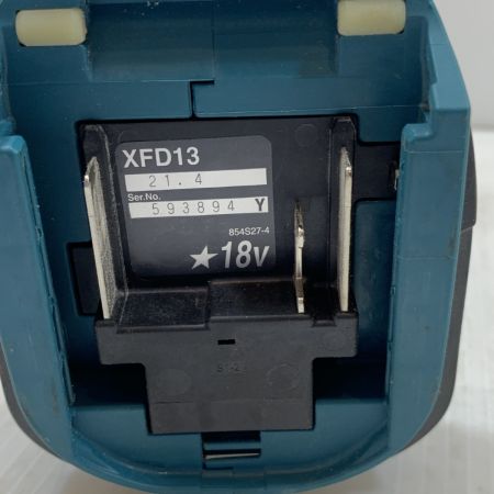  MAKITA マキタ 電動工具 ドライバドリル コードレス式 18v 2021年製 593894 XFD13 ブルー
