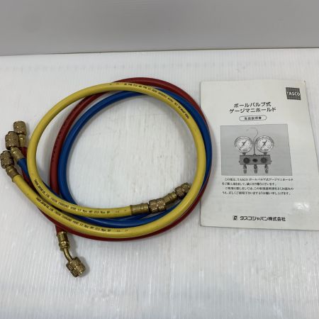  TRUSCO トラスコ 工具関連用品 ゲージマニホールド R410A ピンク