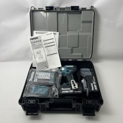〇〇 MAKITA マキタ インパクトドライバ 18v 充電器・充電池2個・ケース付き TD173DRGX ブルー Sランク