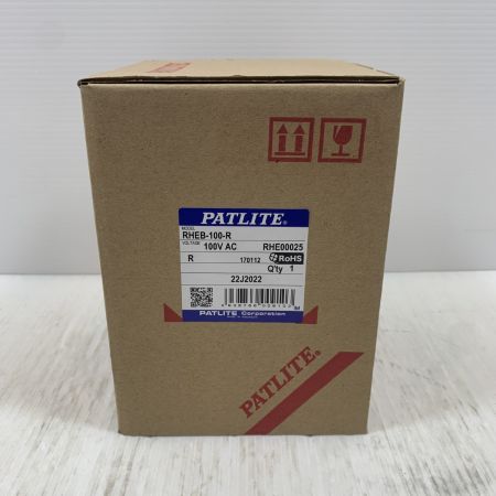  PATLITE 工具関連用品 小型回転灯 RHEB-100-R