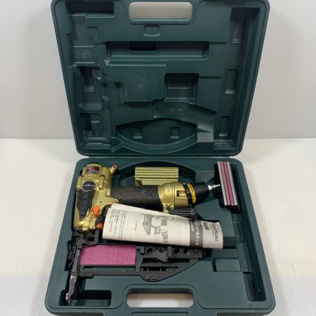  HITACHI 日立 工具 フロアタッカ ケース付 高圧 220379  N5004HMF ゴールド×ブラック
