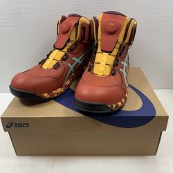 κκ asics アシックス 工具関連用品 安全靴 ウィンジョブCP304ボアマーブル/スパイスラテ×ライトセラドン 28.0cm 1273A053-600 オレンジ Sランク