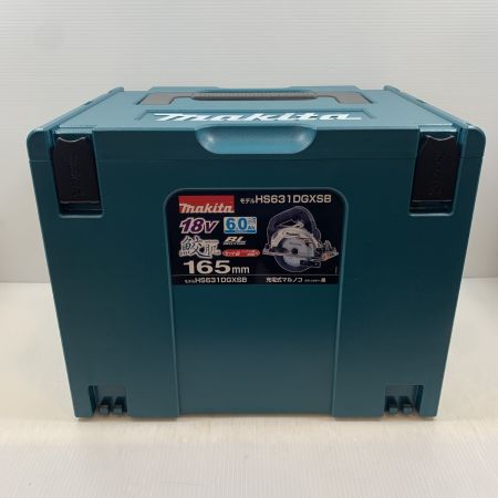  MAKITA マキタ 工具 丸のこ 充電池1個・ケース付 コードレス式 165mm 18v 6.0Ah 300201 HS631D ブルー