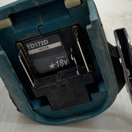  MAKITA マキタ 電動工具 インパクトドライバ  コードレス式 18v TD172D グリーン