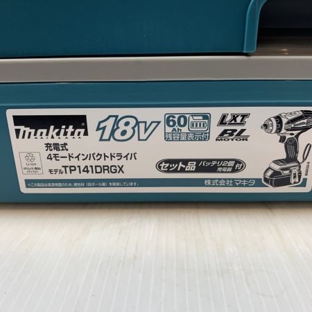  MAKITA マキタ ハンドツール インパクトドライバ  コードレス式 206331 TP141DRGX ブルー