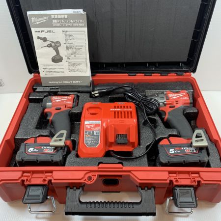  Milwaukee 電動工具 インパクトドライバ/ドリルセット コードレス式 18v M18FID3 レッド