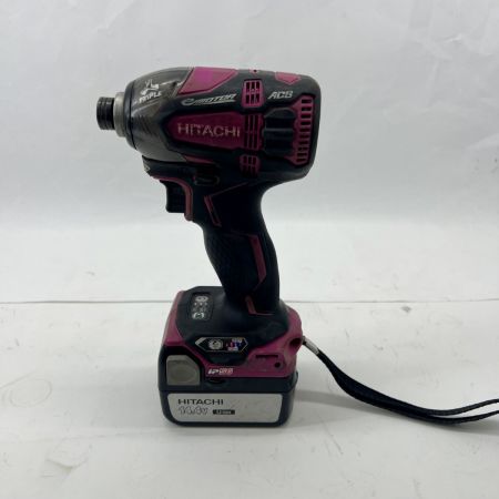  HITACHI 日立 インパクトドライバ 充電池1個 付 コードレス式 14.4v  WH14DDL2 ショッキングピンク