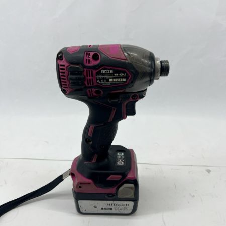  HITACHI 日立 インパクトドライバ 充電池1個 付 コードレス式 14.4v  WH14DDL2 ショッキングピンク