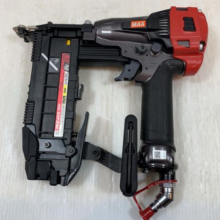  MAX マックス エアツール フロアネイラ 高圧 23922122F HA-50F3 ブラック×レッド