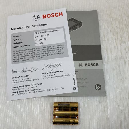  BOSCH ボッシュ レーザー機器 レーザー距離計 0601072F50 GLM150C ブラック