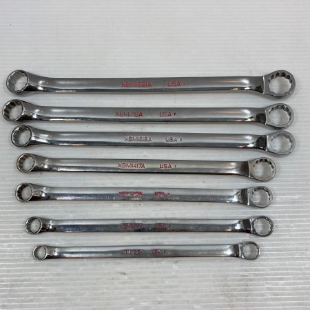  Snap-on スナップオン ハンドツール 両口メガネレンチ Snap-on XBM 7本セット XBM