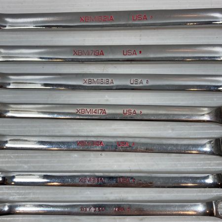  Snap-on スナップオン ハンドツール 両口メガネレンチ Snap-on XBM 7本セット XBM