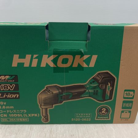  HiKOKI ハイコーキ ニブラ コードレス式 1.6mm 18v J110029 CN18DSL(LXPK) グリーン