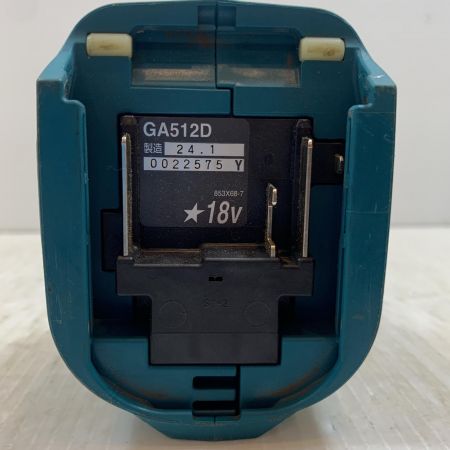  MAKITA マキタ 研磨工具 グラインダー 125mm 18v 22575 カバー,ハンドル欠品 GA512D ブルー