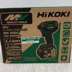 κκ HiKOKI ハイコーキ 締め付け工具 インパクトドライバ 36v 5210829 WH36DC グリーン Aランク