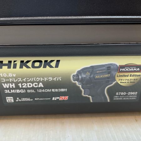  HiKOKI ハイコーキ 締め付け工具 インパクトドライバ コードレス式 10.8v 4.0Ah J840071 WH12DCA ブラック×ゴールド