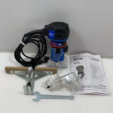  KYOCERA キョウセラ 切削工具 トリマー コード式 100v  MTR-42 ブルー