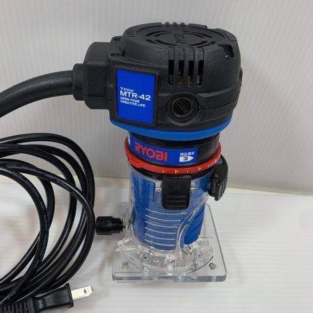  KYOCERA キョウセラ 切削工具 トリマー コード式 100v  MTR-42 ブルー