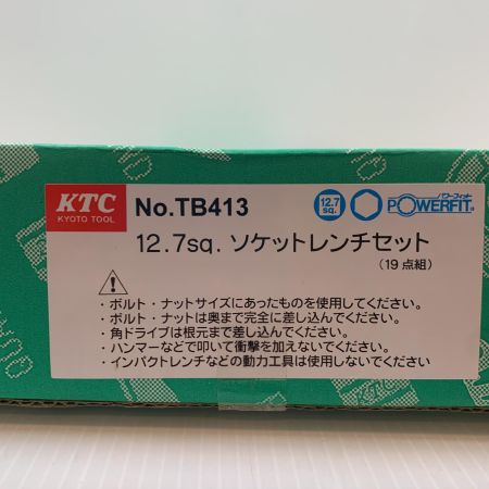  KTC ケーティーシー ハンドツール ソケットレンチセット TB413