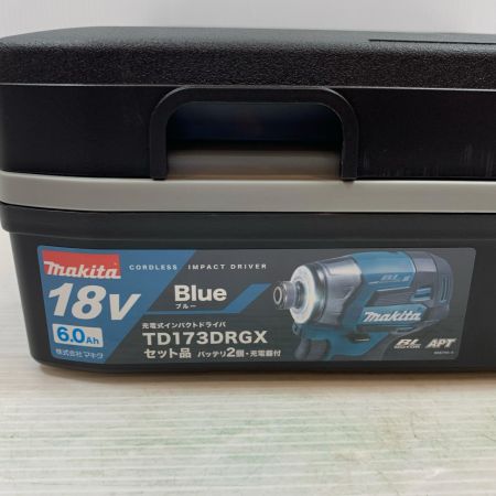  MAKITA マキタ 締め付け工具 インパクトドライバ 18v 6.0Ah 659627 TD173DRGX ブルー