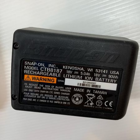  Snap-on スナップオン 締め付け工具　インパクトレンチ 充電器・充電池1個付 コードレス式 18v 21384400 CT9080 レッド
