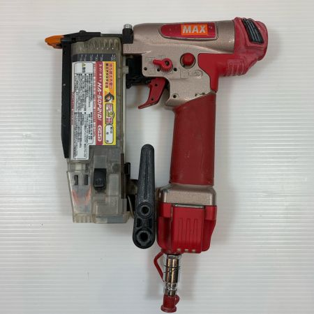  MAX マックス 工具 エアツール エアネイラ ケース付 高圧 HA-50P2(D) レッド