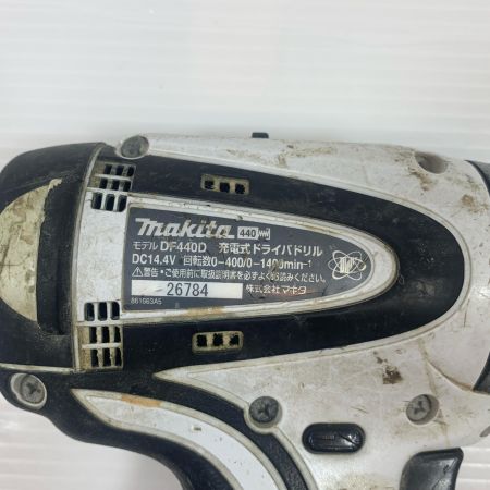  MAKITA マキタ 工具 締め付け工具 ドライバドリル コードレス式 14.4v 3.0Ah 26784 DF440D ホワイト×ブラック