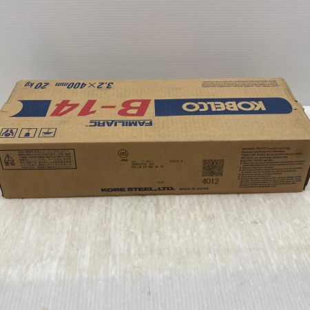  KOBELCO 工具消耗品 溶接棒 3.2×400mm 20kg B-14