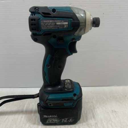  MAKITA マキタ 締め付け工具 インパクトドライバ コードレス式 14.4v 5.0Ah TD147D グリーン×ブラック