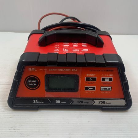  BAL バル 工具関連用品 バッテリーチャージャー コード式 2708 レッド×ブラック