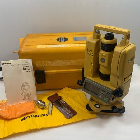  TOPCON レーザー機器RJ0632 電源のみ確認 DT-110 イエロー