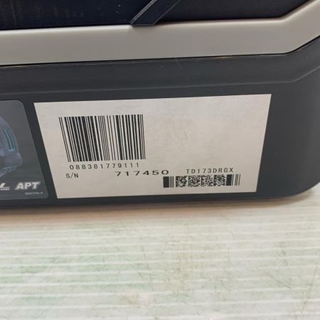  MAKITA マキタ 締め付け工具 インパクトドライバ コードレス式 18v 6.0Ah 717450 TD173DRGX ブルー