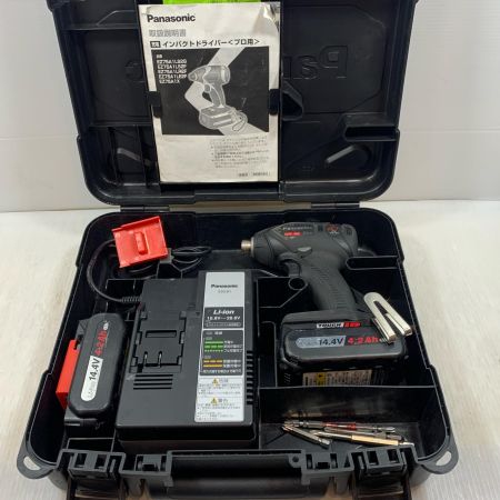  Panasonic パナソニック 締め付け工具 インパクトドライバ  コードレス式 14.4v 4.2Ah 120921 EZ75A1 ブラック