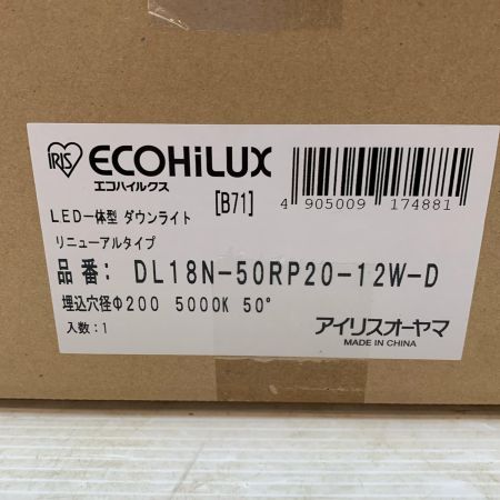  IRISOHYAMA アイリスオーヤマ 工具関連用品 ダウンライト DL18N-50RP20-12W-D