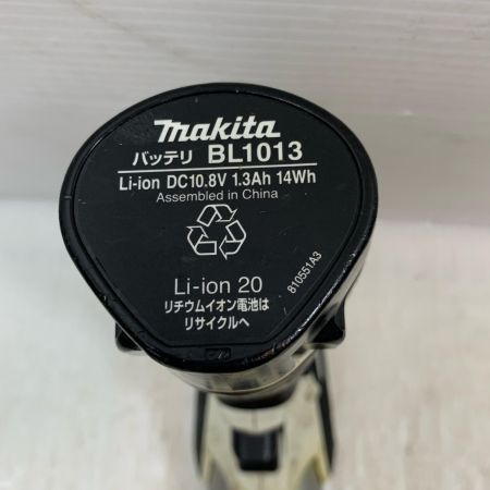  MAKITA マキタ 締め付け工具 インパクトドライバ コードレス式 10.8v 1.3Ah 73556X TD090D ホワイト×ブラック