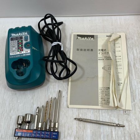  MAKITA マキタ 締め付け工具 インパクトドライバ コードレス式 10.8v 1.3Ah 73556X TD090D ホワイト×ブラック