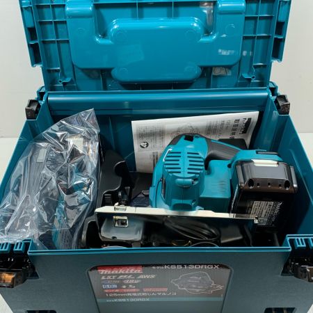  MAKITA マキタ 切断工具 防じん丸のこ コードレス式 125mm 18v 6.0Ah 45755 KS513DRGX ブルー