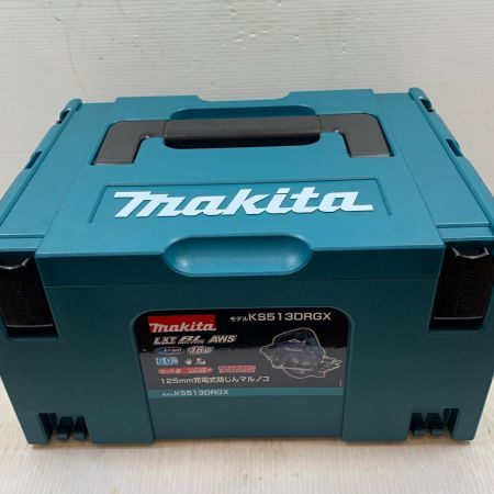  MAKITA マキタ 切断工具 防じん丸のこ コードレス式 125mm 18v 6.0Ah 45755 KS513DRGX ブルー