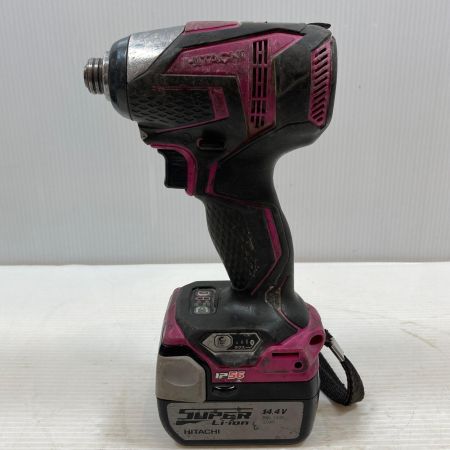  HITACHI 日立 締め付け工具 インパクトドライバ コードレス式 14.4v 3.0Ah 140582 WH14DDL パープル