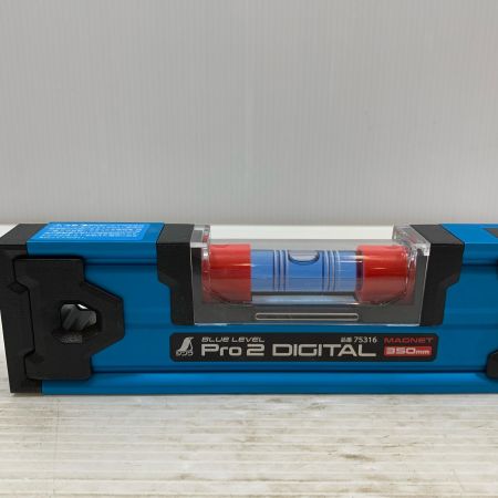  シンワ測定 工具関連用品 水平器 ブルーレベルPro 2 デジタル350㎜ 防塵防水 マグネット付 75316 ブルー