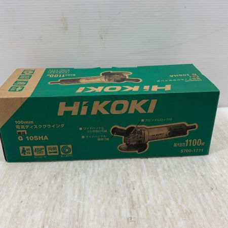  HiKOKI ハイコーキ 研磨工具 ディスクグラインダー コード式 100mm 100v C250965 G10SHA シルバー×ブラック