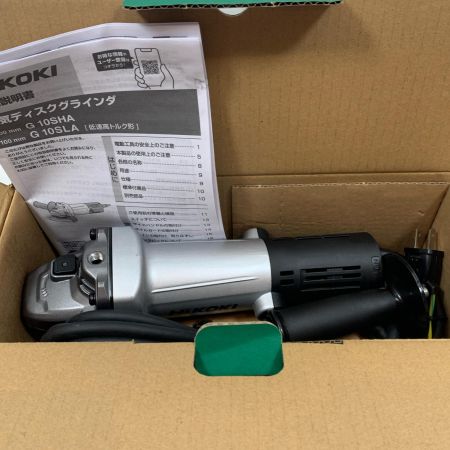  HiKOKI ハイコーキ 研磨工具 ディスクグラインダー HiKOKI コード式 100mm 100v C250963 G10SHA シルバー×ブラック
